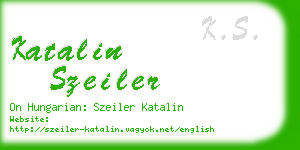 katalin szeiler business card